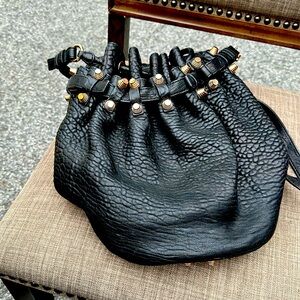 Alexander Wang Pebbled Lambskin Diego Bucket Drawstring